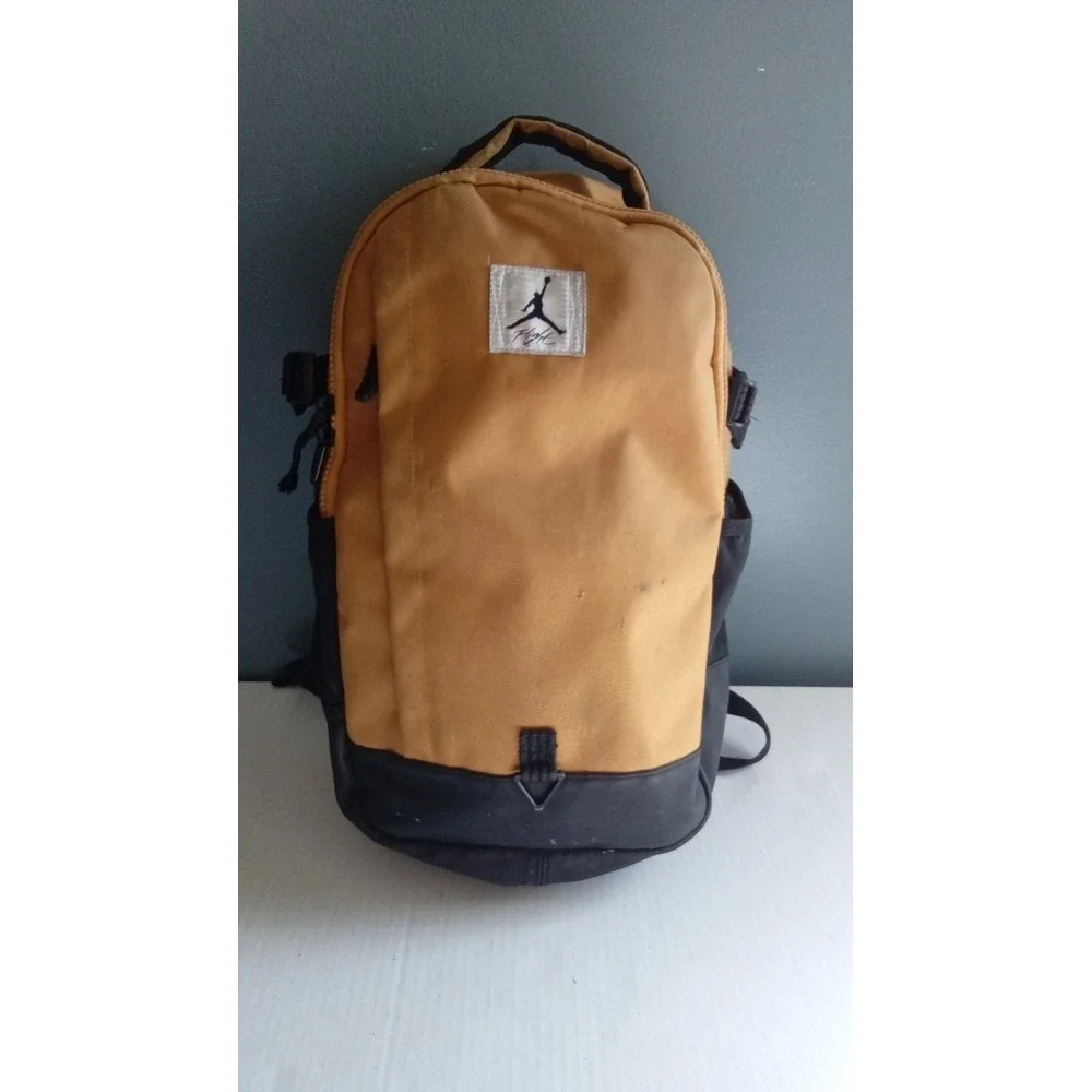 Nike Jordan Flight Backpack Mustard Yellow Black Jumpman‎ Travel School Bag